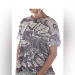 Magnolia Pearl Freedom of Conscience Tee in Ozzy Gray *rare*